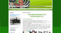 Desktop Screenshot of geschichtswerkstatt-groepelingen-bremen.de